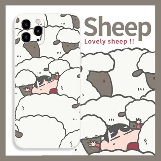 Retro sheep เคสไอโฟน iPhone 11 8 Plus case X Xr Xs Max Se 2020 cover เคส iPhone 13 12 pro max 7 Plus 14 pro max