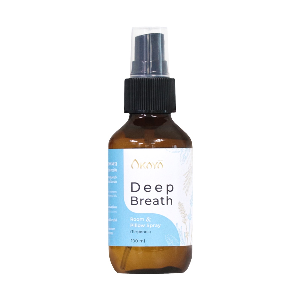 สเปรย์ฉีดห้องและหมอน หายใจปลอดโปร่ง ลดความตึงเครียด AKAYA Deep Breath Room Spray & Pillow Spray (Ter