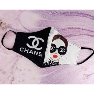 💥พร้อมส่ง💥แมสผ้าปิดจมูกสายคล้อง CHANEL แมสแฟชั่น Mask แบรนด์เนม