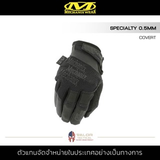 Mechanix Wear – รุ่น SPECIALTY 0.5 สีดำ ถุงมือขับรถ มอเตอร์ไซค์ TrekDry ระบายอากาศและกระชับมือ ซักได้