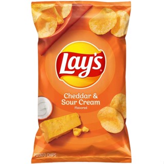 Cheddar &amp; Sour Cream Potato Chips Lays 184 G.