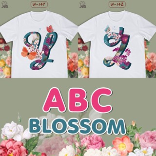 เสื้อลายตัวอักษร ABC BLOSSOM ดอกไม้ (Y Z)