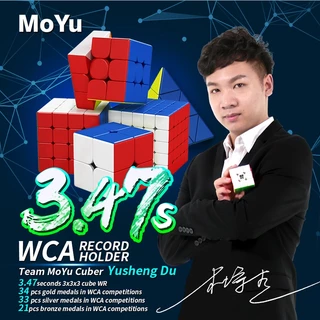 รูบิค พีระมิดลูกบาศก์รูบิค Moyu RS3M 2020 รูบิดลูกบาศก์ ของเล่นสำหรับฝึกสมาธิ Magnetic Cube