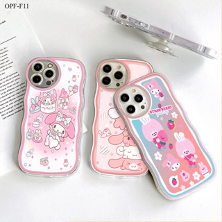 【ฟรี ที่วางโทรศัพท์】OPPO F11 F9 F7 F5 F1S Youth Pro Melody เคสออปโป้ สำหรับ Soft TPU Clear Case การ์ตูน Melody เคส เคสโทรศัพท์ เคสมือถือ เคสนิ่ม Big Wave Shockproof Cover