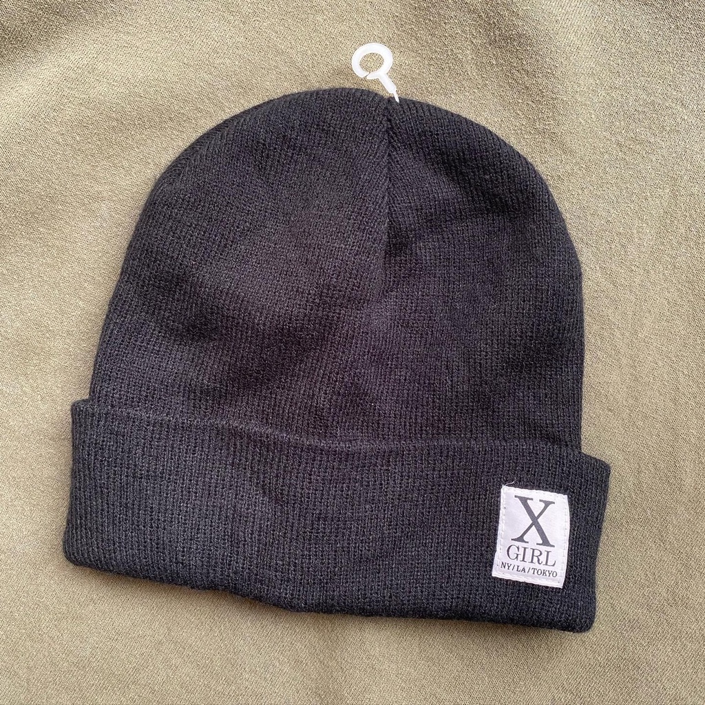 หมวกไหมพรม X-girl knit cap-ของใหม่