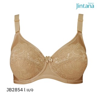 Jintana เสื้อชั้นใน (เสริมโครง) รุ่น Basic Bra รหัส JB2854 สีเบจ