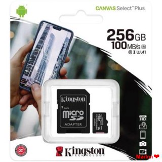 จัดส่งจากกรุงเทพKingston Memory Card Micro SD SDHC 256GB Class 10 คิงส์ตัน เมมโมรี่การ์ด—Kingston CLASS10