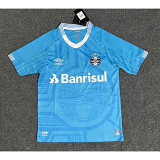 [Fans] 2223 Gremio Second Away เสื้อเชิ้ตแขนสั้น สีฟ้า คุณภาพสูง สําหรับฝึกเล่นฟุตบอล