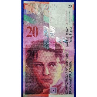 แบงก์​สวิทเซอร์​แลนด์​ Switzerland, 20 Francs, (รุ่น​เก่า), B691E