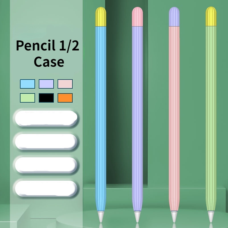 เคสซิลิโคน แบบบางพิเศษ สําหรับ Apple Pencil 2 1 2