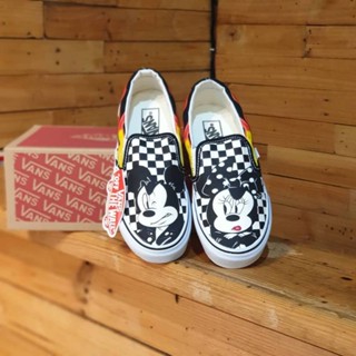 รองเท้าผ้าใบสวม Vans Slipon Micky มีกล่อง สินค้าพร้อมส่งในไทย