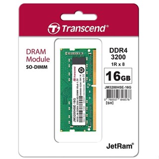 RAM Transcend  Notebook DDR4 16GB/3200Mhz.CL22 (JM3200HSE-16G)Limited Lifetime Warranty