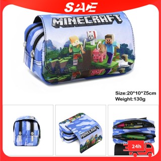 กล่องดินสอ ลายการ์ตูน Minecraft น่ารัก เหมาะกับของขวัญ สําหรับใส่เครื่องเขียน