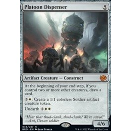 Platoon Dispenser การ์ด Magic The Gathering ของแท้ จากชุด The Brothers War