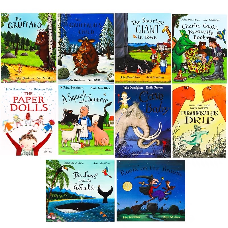 Julia Donaldson Classic Stories Books, The Gruffalo …What the Ladybird Heard ปกอ่อนเล่มใหญ่