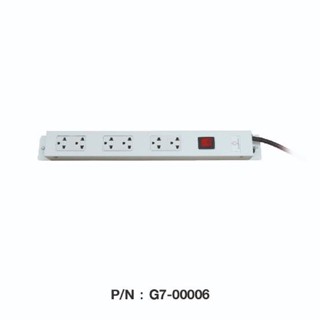 G7-00006 รางไฟมี Surge 6 Outlet Germany