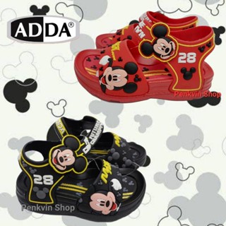 New พร้อมส่ง ADDA 🔴⚫️รองเท้าเด็กรัดส้น พื้นยางนุ่ม ลาย Mickey Mouse 3D สวยมาก งานลิขสิทธิ์แท้ 100% Mickey&amp;Friends