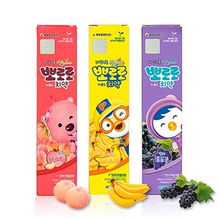 ยาสีฟันโพโรโระ เซ็ต 3 ชิ้น PORORO TOOTHPASTE สูตรลดฟลูออไรด์