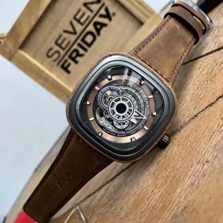 SEVENFRIDAY นาฬิกาผู้ชายอัตโนมัติระบบเข็มขัดนาฬิกา