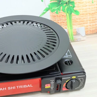 กระทะปิ้งย่าง กระทะปิ้งย่างสไตล์เกาหลี นอนสติ๊ก ขนาด 32 cm สำหรับเตาแก๊สกระป๋อง