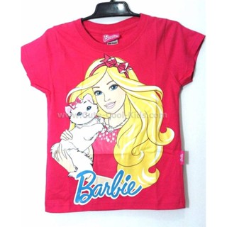 TSG-821 เสื้อยืดเด็กผู้หญิง Barbie ไซค์ S Size-100 (3-4Y)