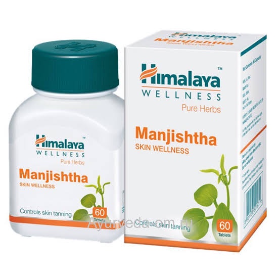 Himalaya Manjishtha ลดฝ้า ลดรอยหมองคล้ำ 60 เม็ด