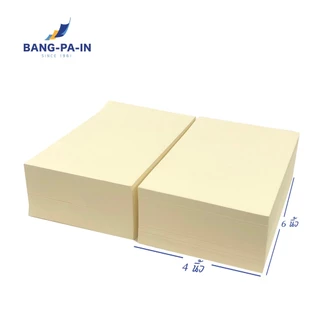 ฺBangpain กระดาษก้อนฉีก ก้อนละ 500 แผ่น ขนาด 4x6 นิ้ว ทากาวหัวด้านบน ฉีกง่าย