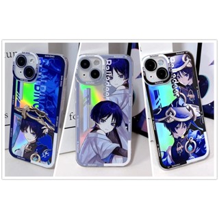 Genshin Impact เคสโทรศัพท์มือถือแบบใส กันกระแทก ลาย Kunikuzushi/Balladeer/Scaramouche/Wanderer Angel Eye สําหรับ Iphone 13 14promax