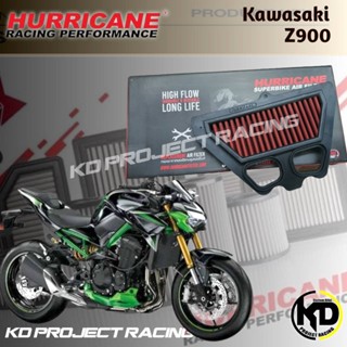 กรองอากาศ Hurricane แบบผ้าและสแตนเลส Kawasaki Z900 2018+