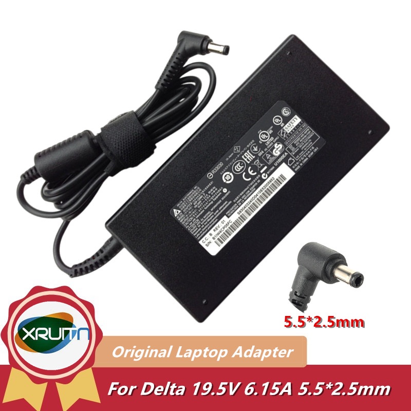 ของแท้ OEM120W Delta 19.5V 6.15A AC ADP-120MH D อะแดปเตอร์ชาร์จสําหรับ SAGER: N155SD W370ST Sager NP