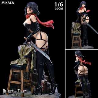 Figure ฟิกเกอร์ Rosa Studio Attack on Titan Shingeki No Kyojin ผ่าพิภพไททัน Mikasa Ackerman มิคาสะ แอคเคอร์แมน สูง 30 cm