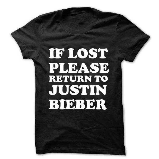 Zxwtx2 {พร้อมส่ง เสื้อยืดผ้าฝ้าย พิมพ์ลาย Justin Bieber If Lost Please Return Justin Bieber Belieber Band พลัสไซซ์ พลัสไ