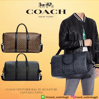 COACH VENTURER BAG IN SIGNATURE CANVAS((C5305))