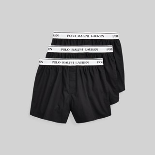 Polo Ralph Lauren Underwear BOXER Cotton Boxer 3-Pack กางเกง Boxer รุ่น MAPOUND01820050 สี 001 BLACK