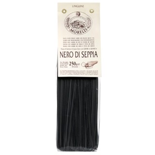 Morelli Linguine Black Squid Ink มอเรลลี่ พาสต้าเส้นลิงกวินีหมึกดำ - 250g