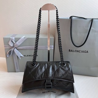 พร้อมส่งNew Balenciaga WOMENS CRUSH SMALL CHAIN BAG(Ori)