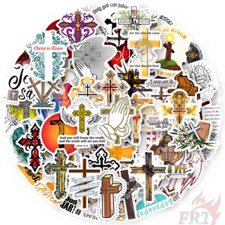 50 ชิ้น / ชุด ❉ สติกเกอร์ Crucifix Series 01 Church Cross Proverb สําหรับติดตกแต่ง ❉ สติกเกอร์แฟชั่น กันน้ํา ลาย Doodle DIY