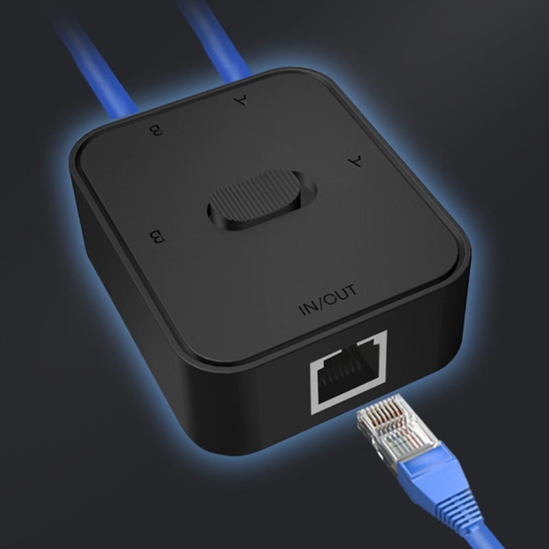 Niki Manual Switcher 2 In 1 Out 1 In 2 Out RJ45 Freely Switch