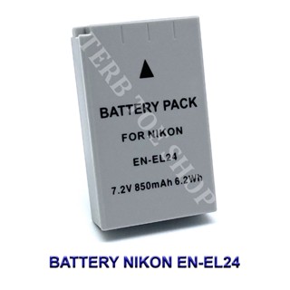 EN-EL24  ENEL24 Camera Battery For Nikon แบตเตอรี่สำหรับกล้องนิคอน 1 J5,DL18-50,DL24-85 BY TERBTOE SHOP