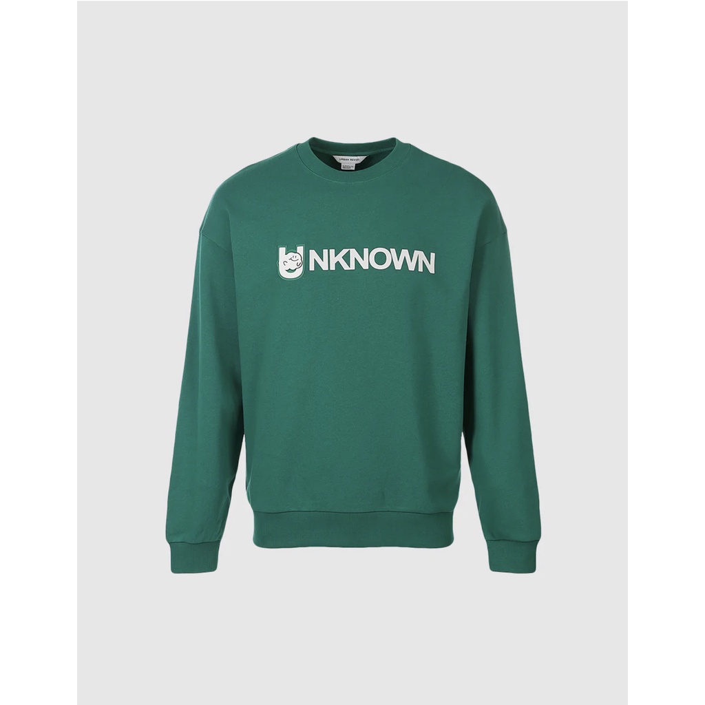 สื้อสเวตเตอร์สีเขียว Sweatshirt URBAN REVIVO Color GREEN