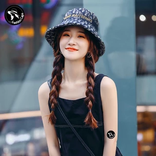 หมวกบักเก็ต ปักนูน แฟชั่น ผู้หญิงผู้ชายใส่ได้มีสินค้าพร้อมส่ง