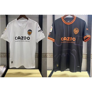 เสื้อกีฬาแขนสั้น ลายทีมชาติฟุตบอล Valencia ชุดเหย้า คุณภาพสูง ไซซ์ S - XXL