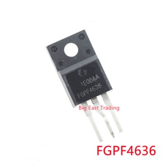 2pcs FGPF4636 ทรานซิสเตอร์ Fgpf4636 To - 220 F Fgpf4636 To220F 360 V / 60A Igbt 2 ชิ้น