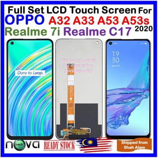 Ngs ชุดหน้าจอสัมผัส LCD แบบเต็มจอ สําหรับ OPPO A32 OPPO A33 OPPO A53 2020 OPPO A53s Realme 7i Realme C17