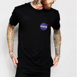 [COD] {พร้อมส่ง เสื้อยืดแขนสั้น ผ้าฝ้าย 100% พิมพ์ลาย Nasa พลัสไซซ์ ของขวัญคริสต์มาส สําหรับผู้ชาย XS-6XLS-5XL