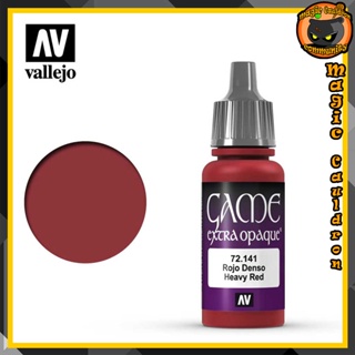 Heavy Red 17ml. Vallejo Game Color Extra Opaque สีอะคริลิคสูตรน้ำ