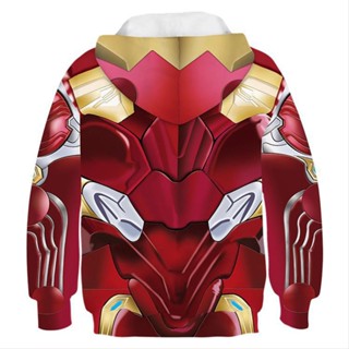 Iron Man Endgame Tony Iron Man cos ตู้เสื้อผ้า 3D สําหรับเด็กในการต่อสู้ครั้งสุดท้ายของพันธมิตร 4. เครื่องแต่งกายคอสเพลย์