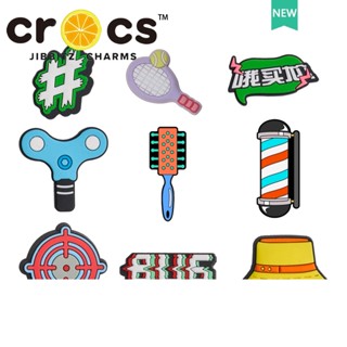 jibbitz crocs ของแทั  ใหม่ กระดุมติดรองเท้า ลายดอกไม้ 2023