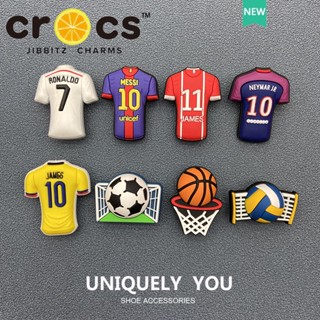 jibbitz crocs ของแทั ปุ่มกดรองเท้า Crocs jibbitz ลายดอกไม้ สําหรับตกแต่งรองเท้าฟุตบอล DIY