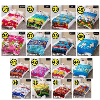 Selimut Anak Karakter Selimut Bulu 125x175 / 140x200 Selimut Murah Karakter Kartun